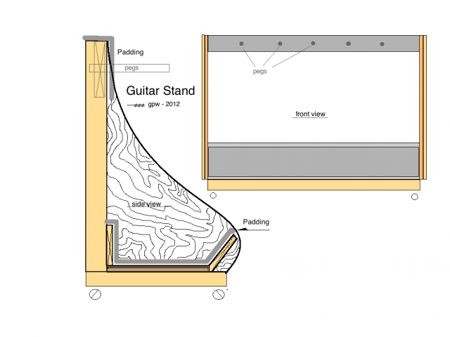 Doing by Wooding: Choice Free woodworking plans guitar stand